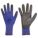 COATED GLOVE,PUR,NYLON,S,BLACK/BLUE