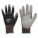 COATED GLOVE,PUR,NYLON,M,BLACK/GREY