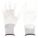 COATED GLOVES, L (9), SMOOTH, PUR, DIPPED PALM, ANSI ABRASION LEVEL 3, WHITE