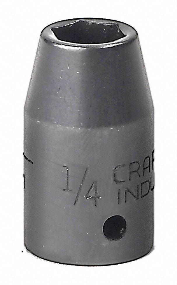 Impact Socket, Drive Size 1/4 in Grainger