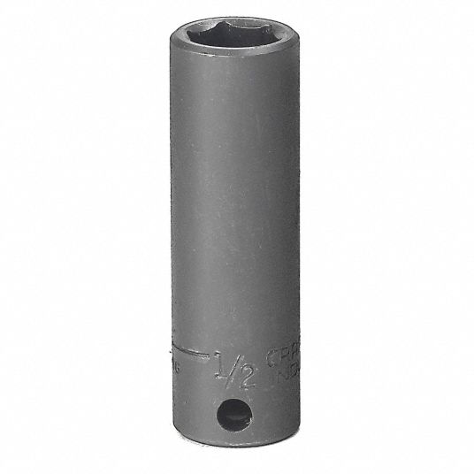 Impact Socket, Drive Type Square, Drive Size 3/8 in - Grainger