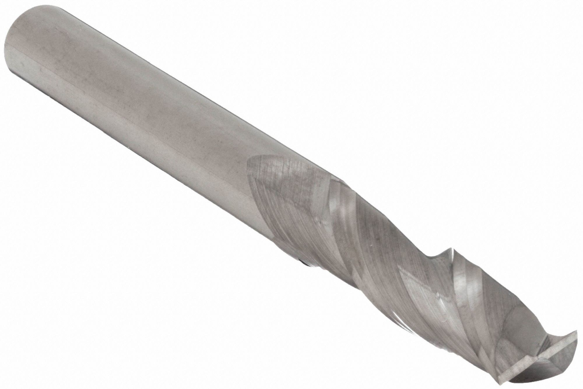 Square End Mill: Carbide, 2 Flute, 7/16" Mill Dia, 2" LOC, 4" OAL