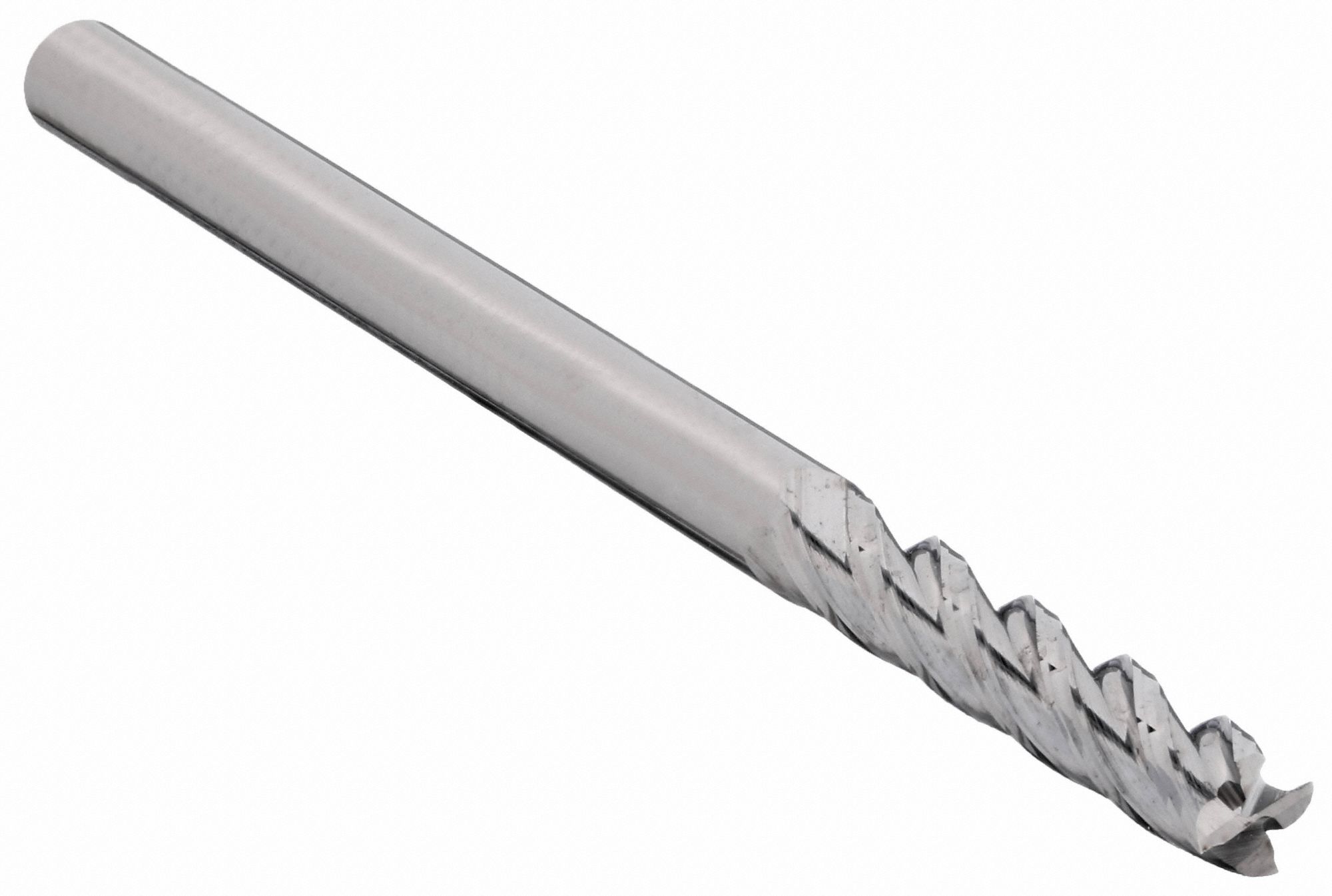 Square End Mill: Carbide, 4 Flute, 3/16" Mill Dia, 3/4" LOC, 2-1/2" OAL