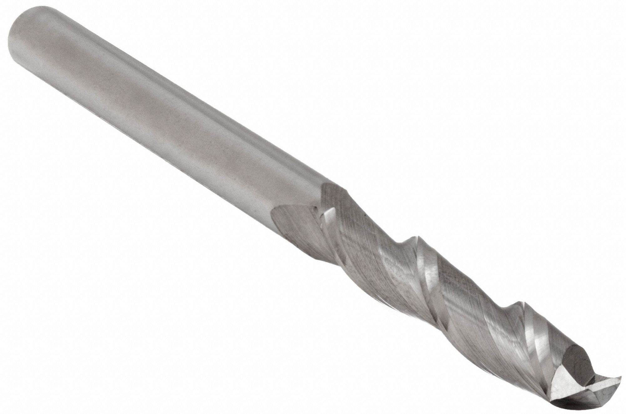 Square End Mill: Carbide, 2 Flute, 7/16" Mill Dia, 3" LOC, 6" OAL