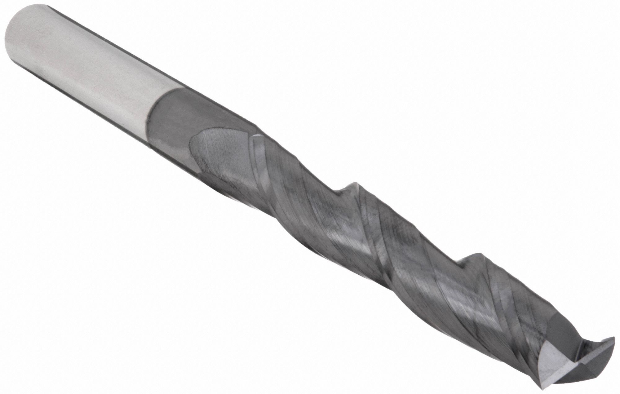 Square End Mill: Carbide, AlTiN Coated, 2 Flute, 5/8" Mill Dia, 1-1/2" LOC, 6" OAL