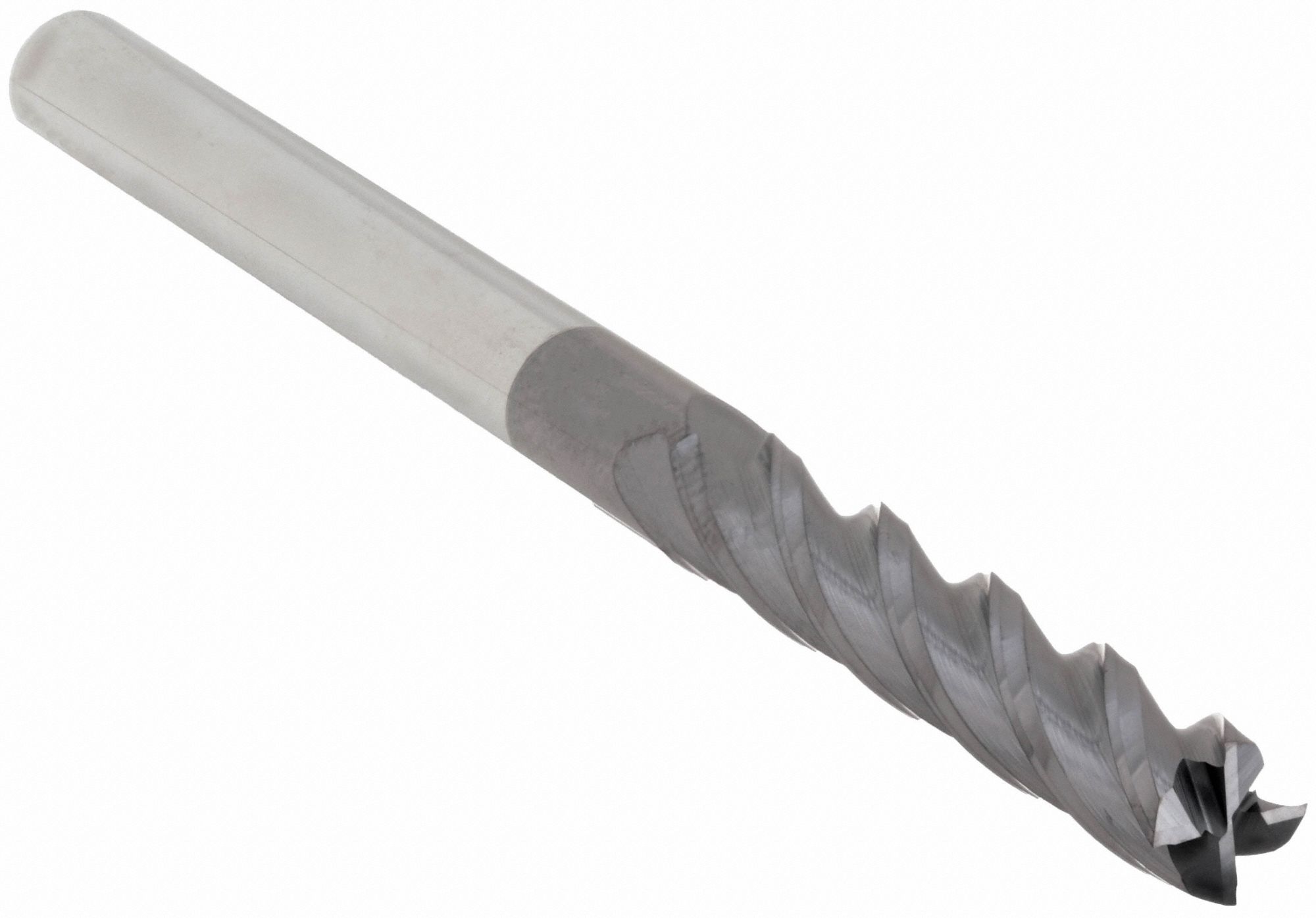 Square End Mill: Carbide, AlTiN Coated, 4 Flute, 7/16" Mill Dia, 3" LOC, 6" OAL