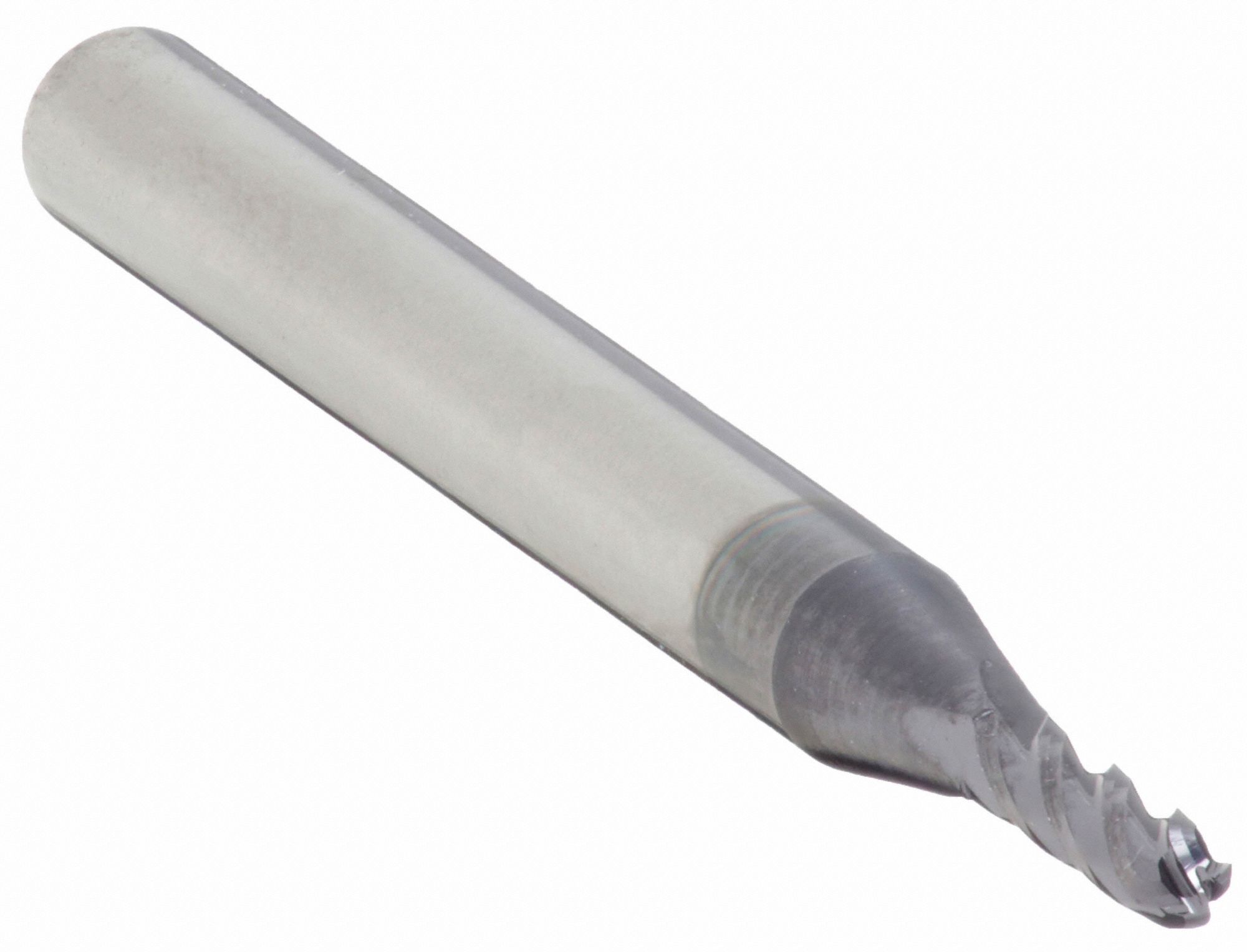 Ball End Mill: Carbide, AlTiN Coated, 4 Flute, 1 mm Mill Dia, 4 mm LOC, 39 mm OAL