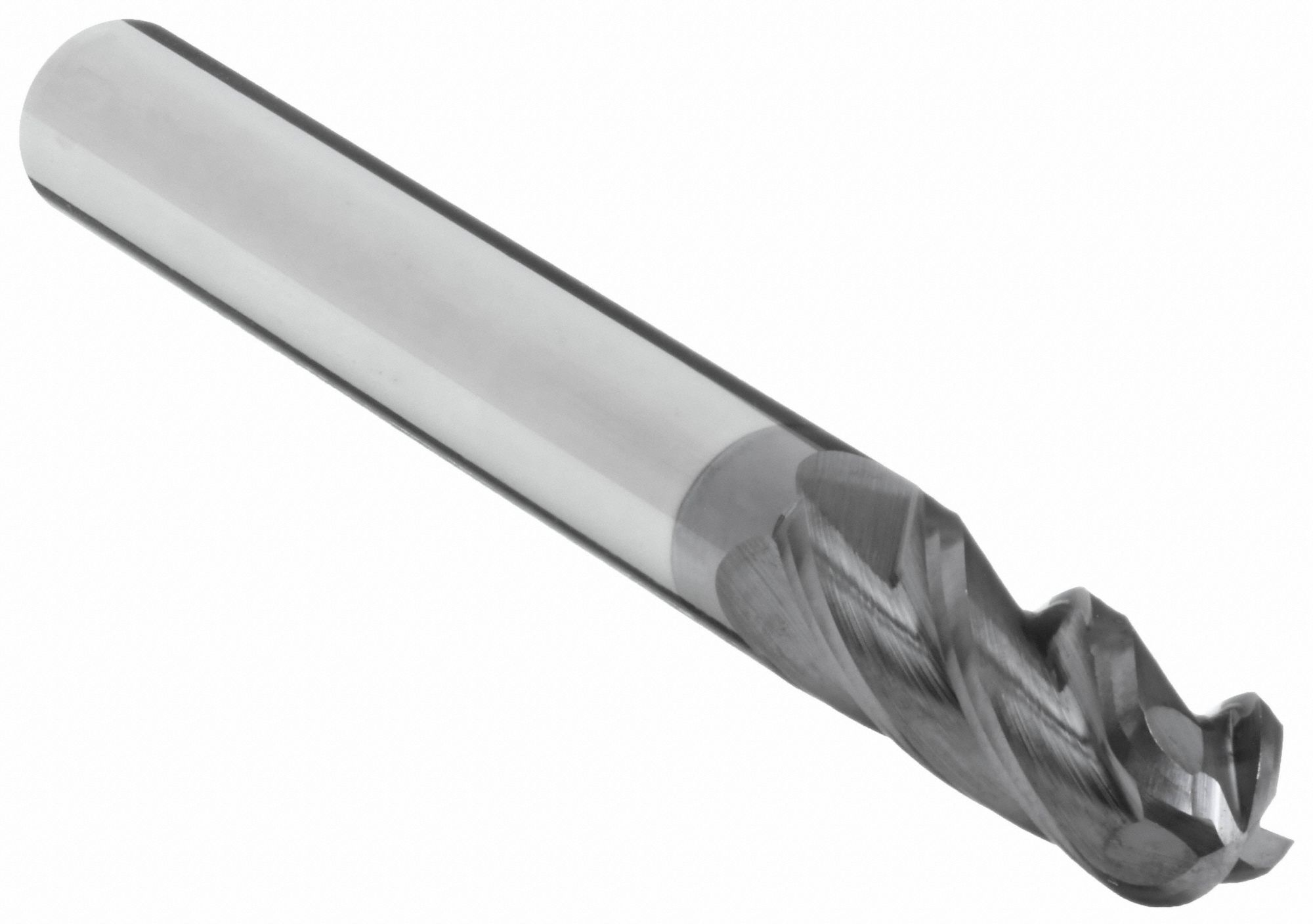 Ball End Mill, Single End, 17/64", Carbide