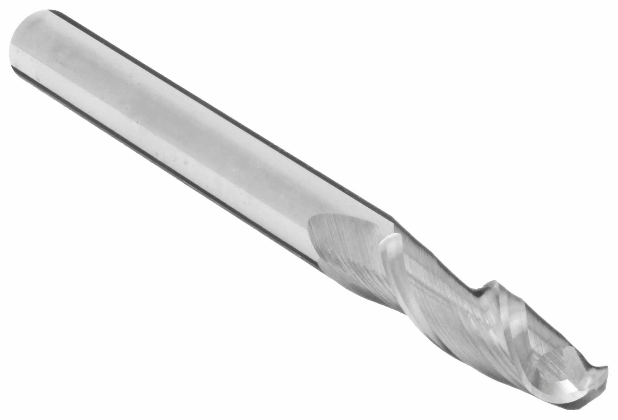Ball End Mill: Carbide, 2 Flute, 1/4" Mill Dia, 1-1/8" LOC, 3" OAL, List 219