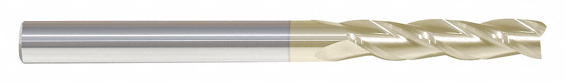 Ball End Mill, Single End, 1/2", Carbide