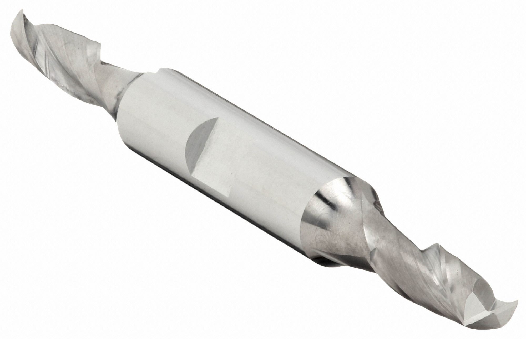 Square End Mill: Carbide, Double End, 2 Flute, 3/8" Mill Dia, 3/4" LOC, 3-1/2" OAL