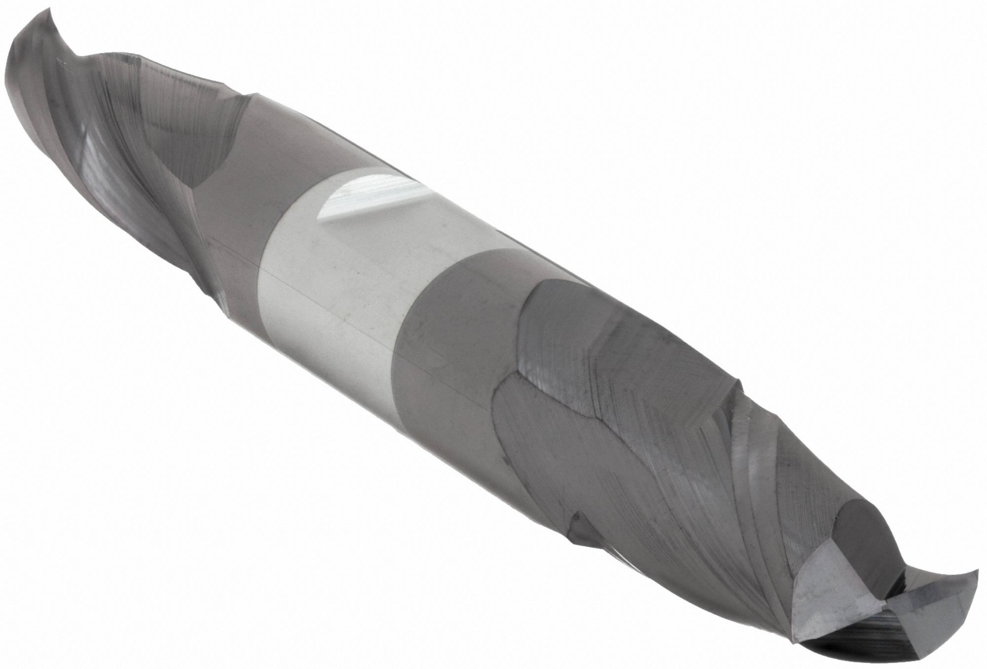 Square End Mill: Carbide, AlTiN Coated, Double End, 2 Flute, 7/16" Mill Dia, 4" OAL