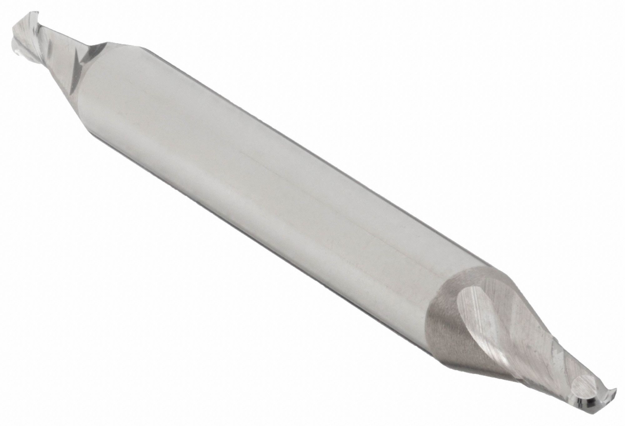 Ball End Mill: Carbide, Double End, 2 Flute, 1/16" Mill Dia, 1/8" LOC, 1-1/2" OAL