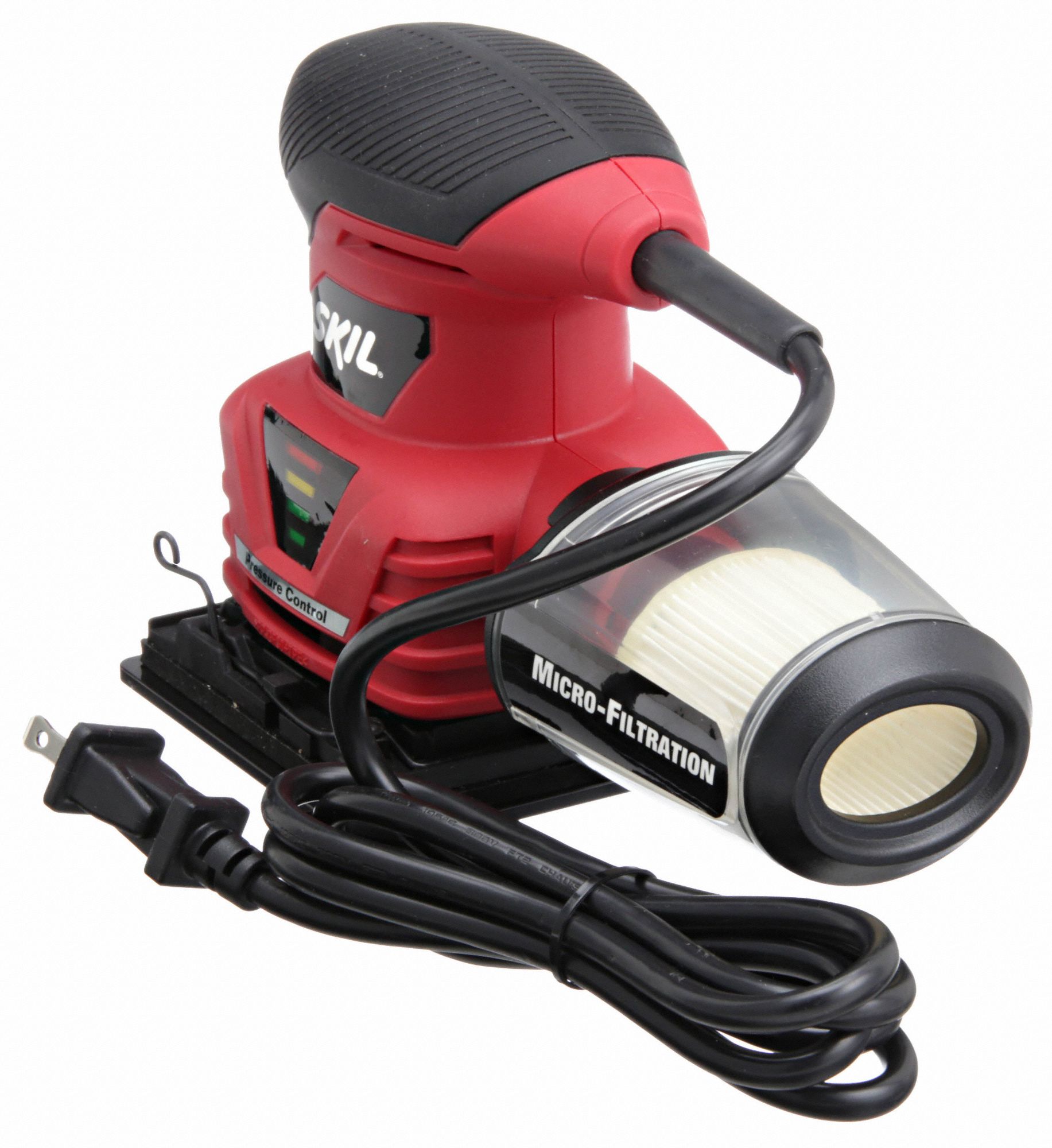 SKIL Orbital Sander, Corded, 1/4 Sheet, 4 1/8 in x 4 1/2 in Pad Size, 2