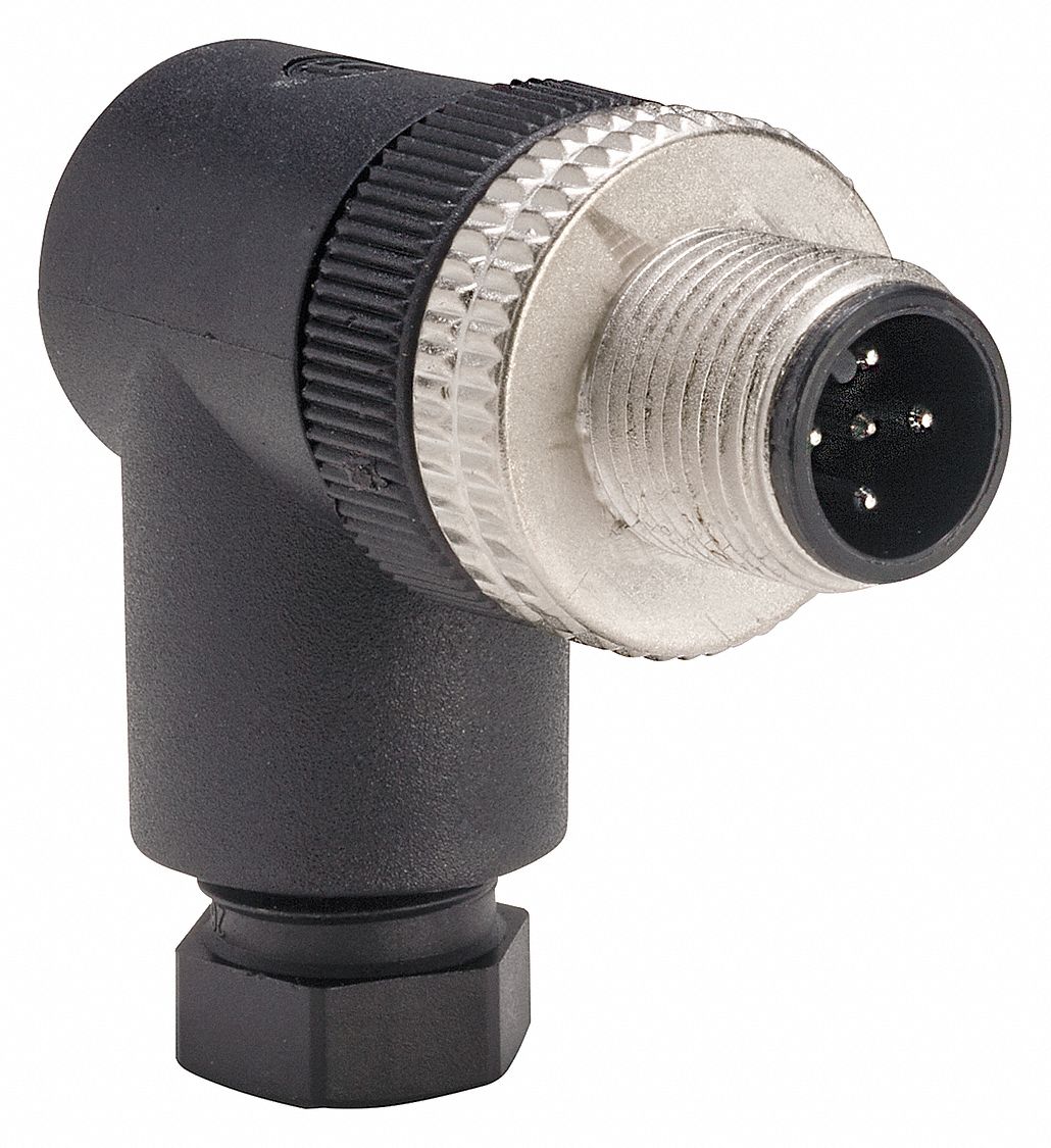 Telemecanique 5 Pin M12 Male Thread External Thread Connector 19mj06xzcc12mcm50b Grainger 8853