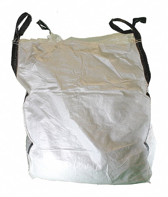 BULK BAGS, 40 IN OUTSIDE L, 40 IN OUTSIDE W, 42 IN OUTSIDE H, 47 CU FT VOLUME CAPACITY, WHITE