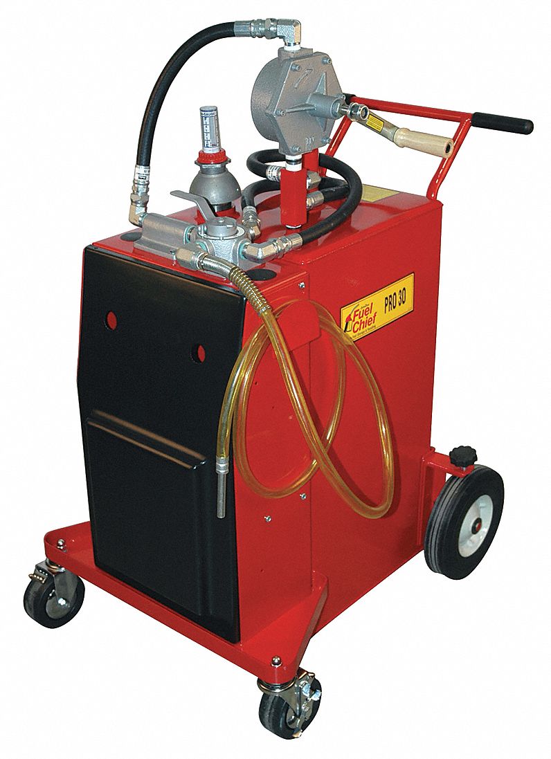 JOHNDOW INDUSTRIES Fuel Caddy, Steel Material, 30 gal Capacity, Used