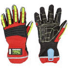 MECHANICS GLOVES, 3XL (13), SYNTHETIC LEATHER WITH PVC GRIP, GAUNTLET CUFF, PALM SIDE