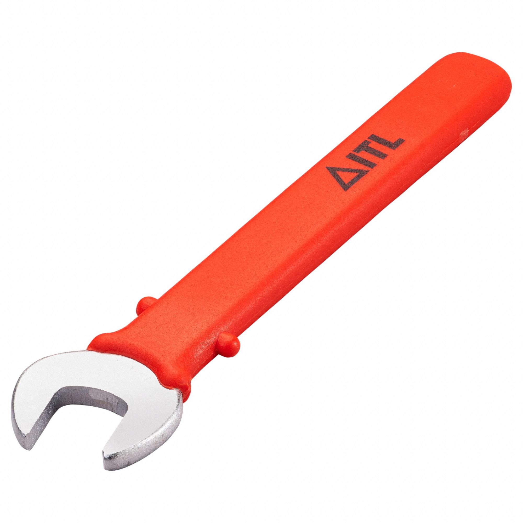 Open End Wrench: Alloy Steel, Chrome, 3/4 in Head Size, 7 1/4 in Overall Lg, Std, Insulated