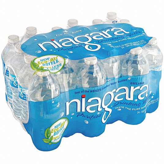 Bottled Water: 24 Bottles per Case, 16.9 oz per Bottle Packaging Size, 1,596 PK