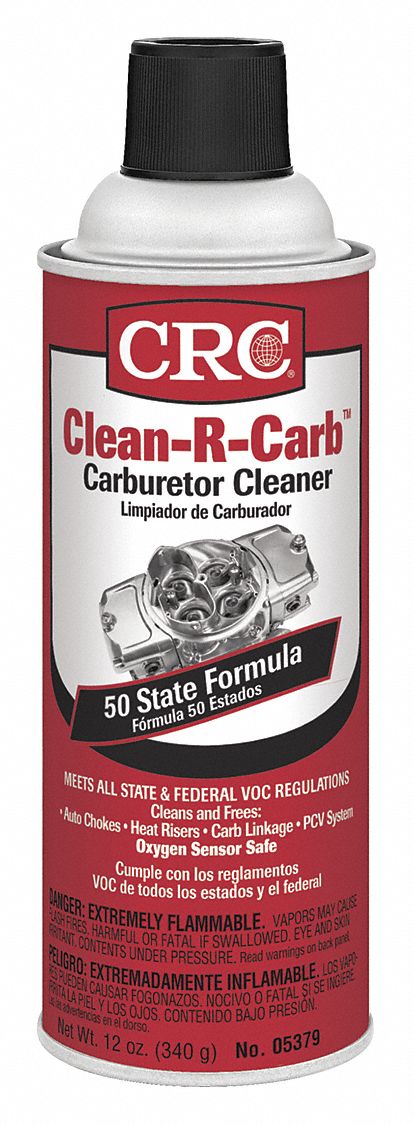 Clean-R-Carb Carburetor Cleaner, 16 oz, Aerosol Can, Solvent Scent