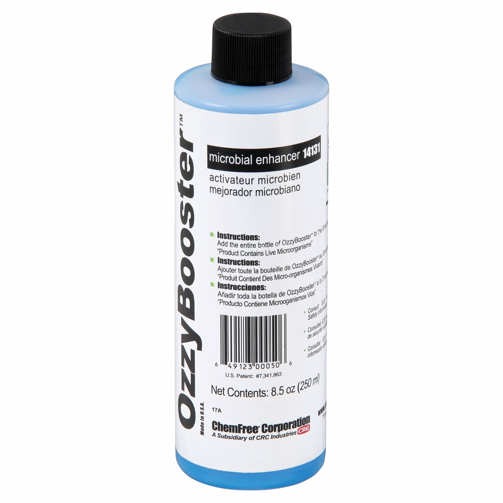 PARTS WASHER CLEANER, WATER, MICROBIAL ENHANCER, 105 ° F, 8.5 FL OZ CONTAINER SIZE, BOTTLE