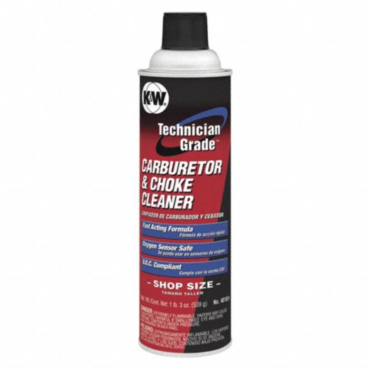 K&W Carburetor and Choke Cleaner Solvent, 24 oz Cleaner Container Size