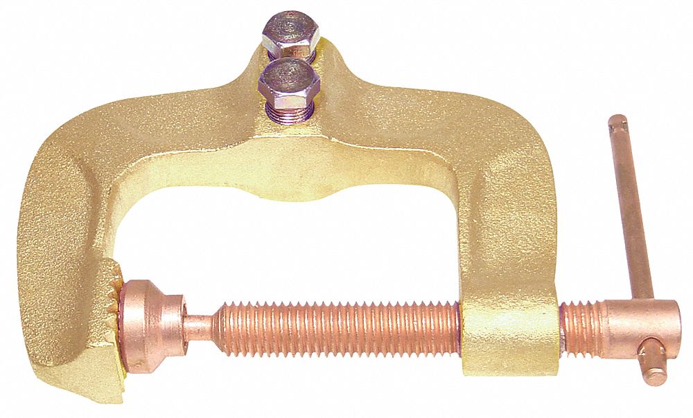 Ground Clamp, 1/0 to 3/0 AWG, Brass