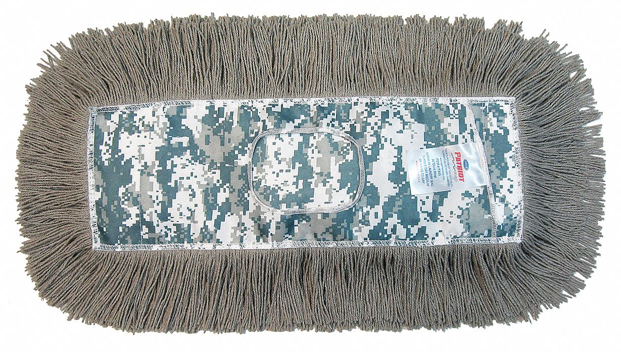 Dust Mop, Green, Cotton/Kevlar/Nylon/Rayon
