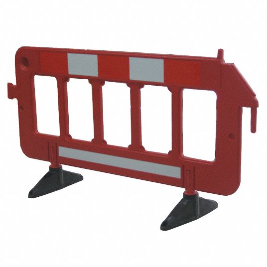 GRAINGER APPROVED Barrier Guard, Polypropylene, 77x40, Red - 19N882 ...