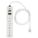 SURGE PROTECTOR OUTLET STRIP, 6 OUTLETS, HOSPITAL GRADE NEMA 5-15R, 10 FT CORD, GREY