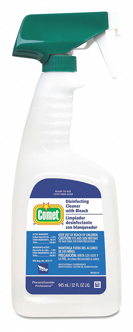 COMET Disinfectant Cleaner, 32 oz. Trigger Spray Bottle, Unscented ...