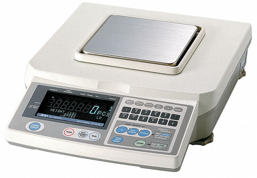 Compact Bench Scale: 1 lb, 0.00005 lb, 5 in Weighing Surface Dp, Digital, User Manual