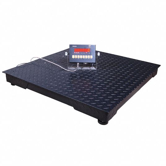 PINNACLE, 5,000 lb Wt Capacity, 60 in Weighing Surface Dp, Platform Floor  Scale - 19ND58