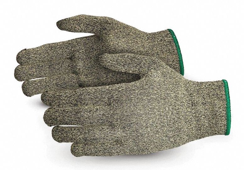 CUT-RESISTANT GLOVES, XL (10), ANSI CUT LEVEL A4, UNCOATED, YELLOW, 1 PR