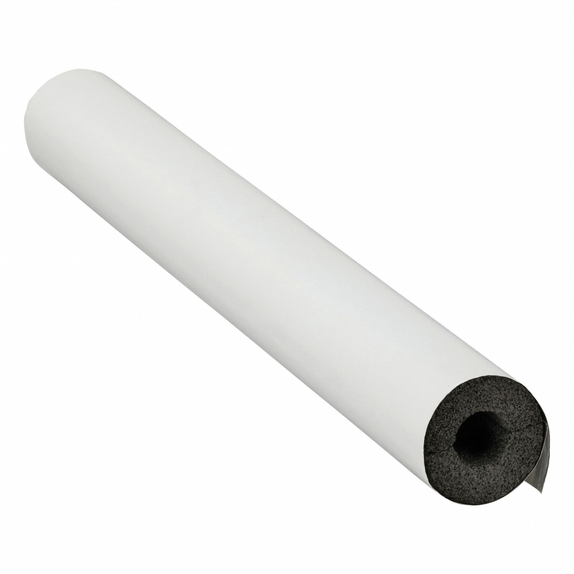 Pipe Insulation: Tube, Cellular Glass, 1 in Thick, 1 1/8 in ID, 2 ft Lg, 3.45 R-Value