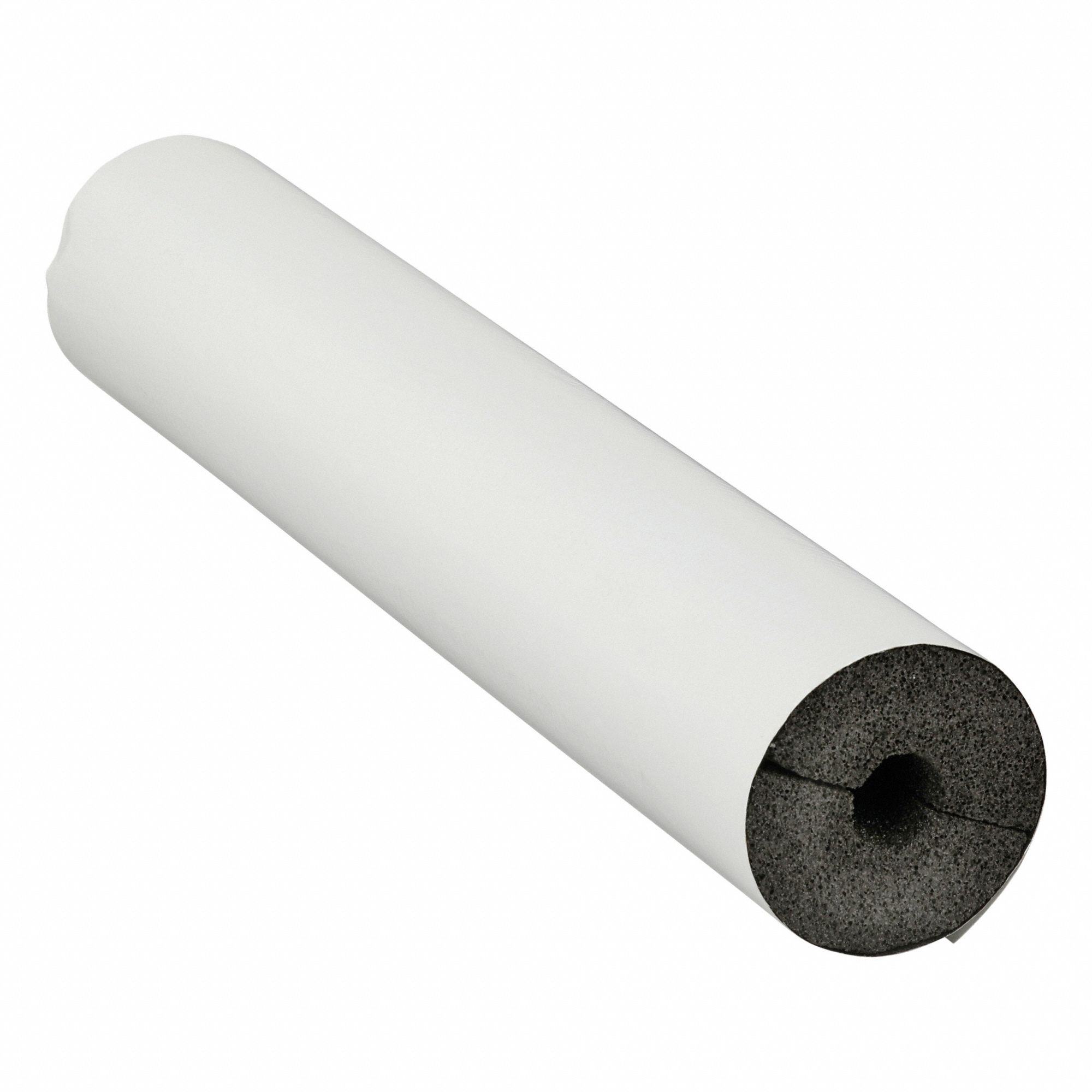 Pipe Insulation: Tube, Cellular Glass, 1 1/2 in Thick, 1 1/8 in ID, 2 ft Lg, 5.17 R-Value