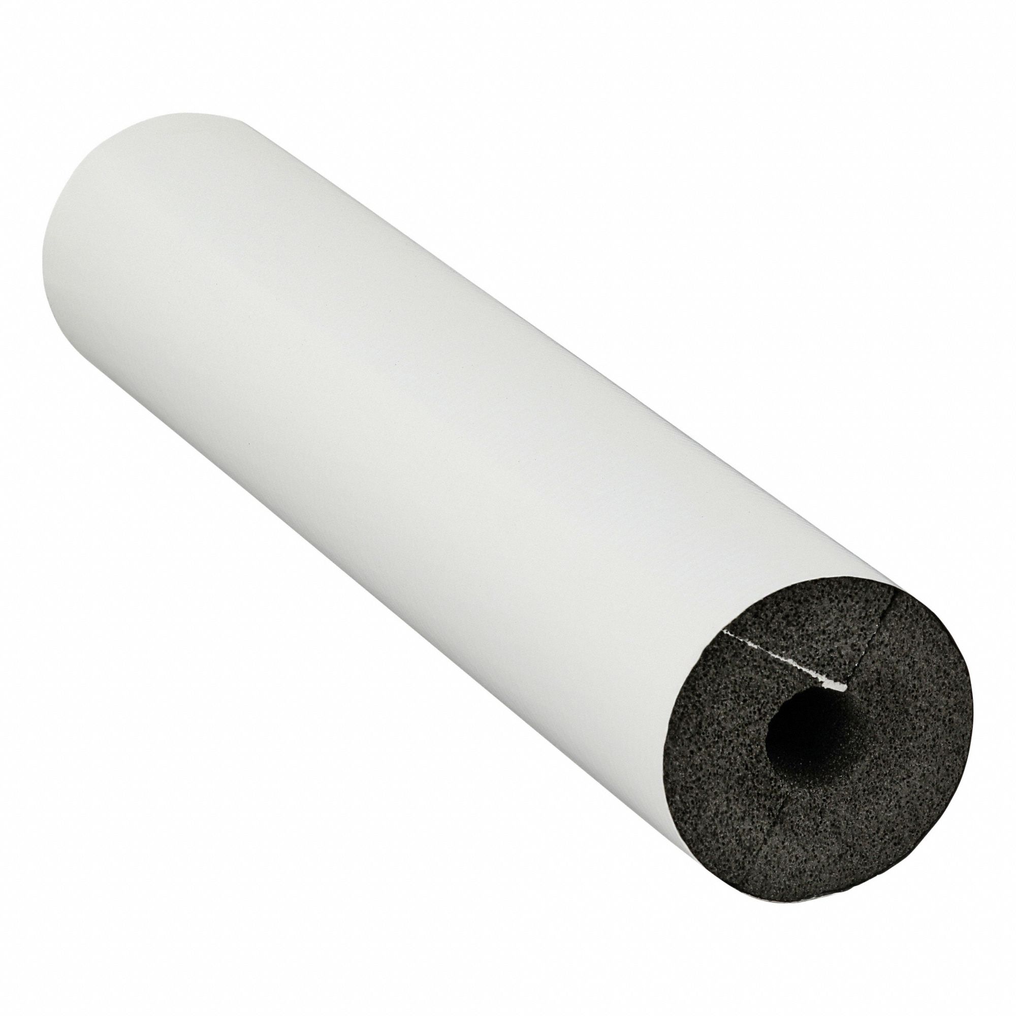 Pipe Insulation: Tube, Cellular Glass, 1 1/2 in Thick, 1 3/8 in ID, 2 ft Lg, 5.17 R-Value