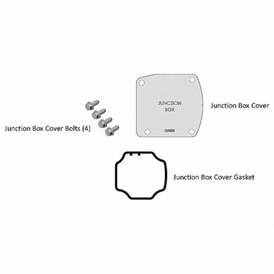 FILLRITE, Repl Junction Box Cover Kit, FR700 Pumps, Junction Box Cover Kit 19NK69KIT700JC