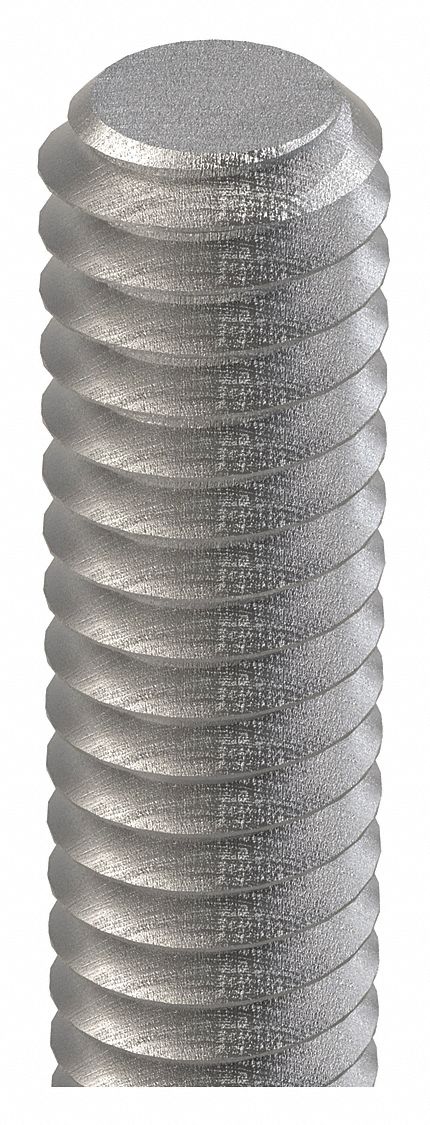 FULLY THREADED ROD, ½"-13 THREAD, STEEL, UNC, GRADE B7, BLACK OXIDE, 3 FT OVERALL L, STEEL, UNC,