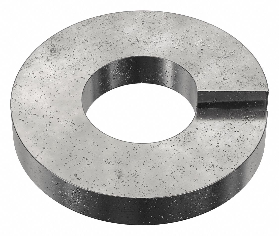 Extra Duty Split Lock Washer: Case Hardened, Black Oxide, Steel, #8 Screw Sz, Case Hardened, 100 PK
