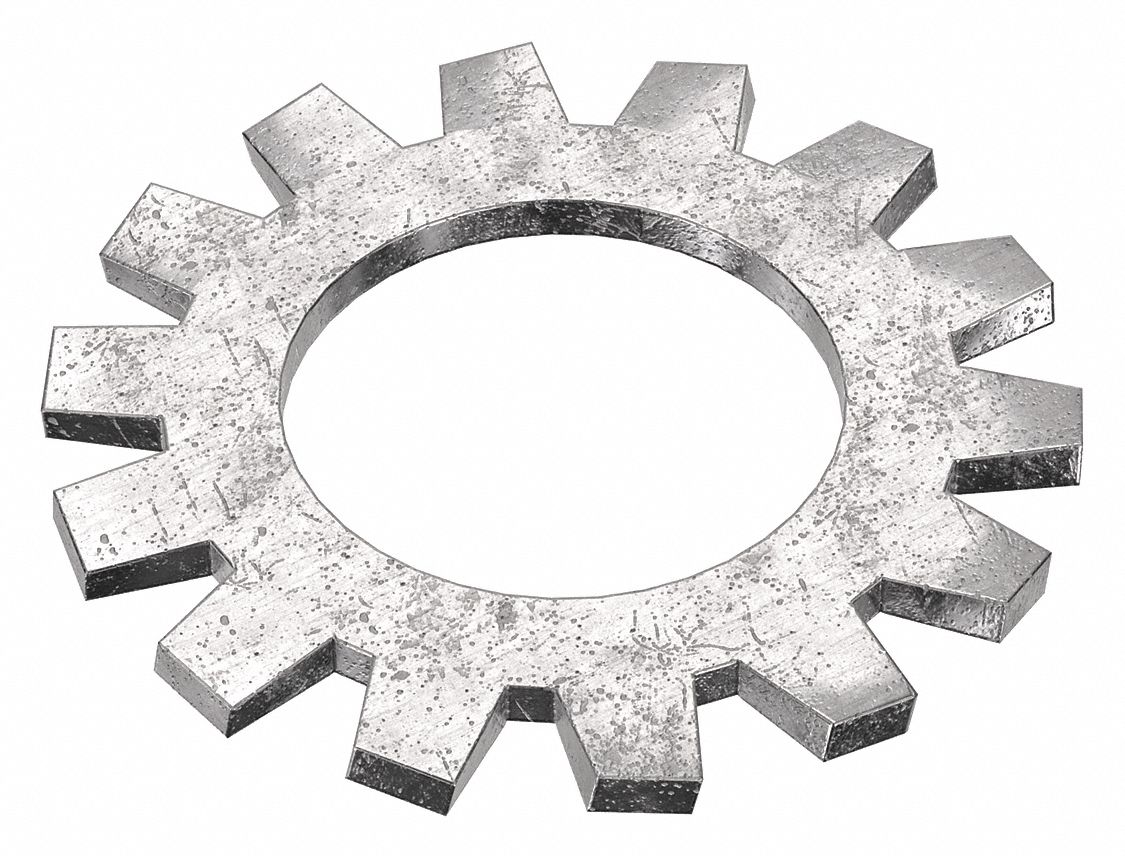 External Tooth Lock Washer: 18-8, Stainless Steel, 5/16 in Screw Sz, 21/64 in Max. Inside Dia, 50 PK