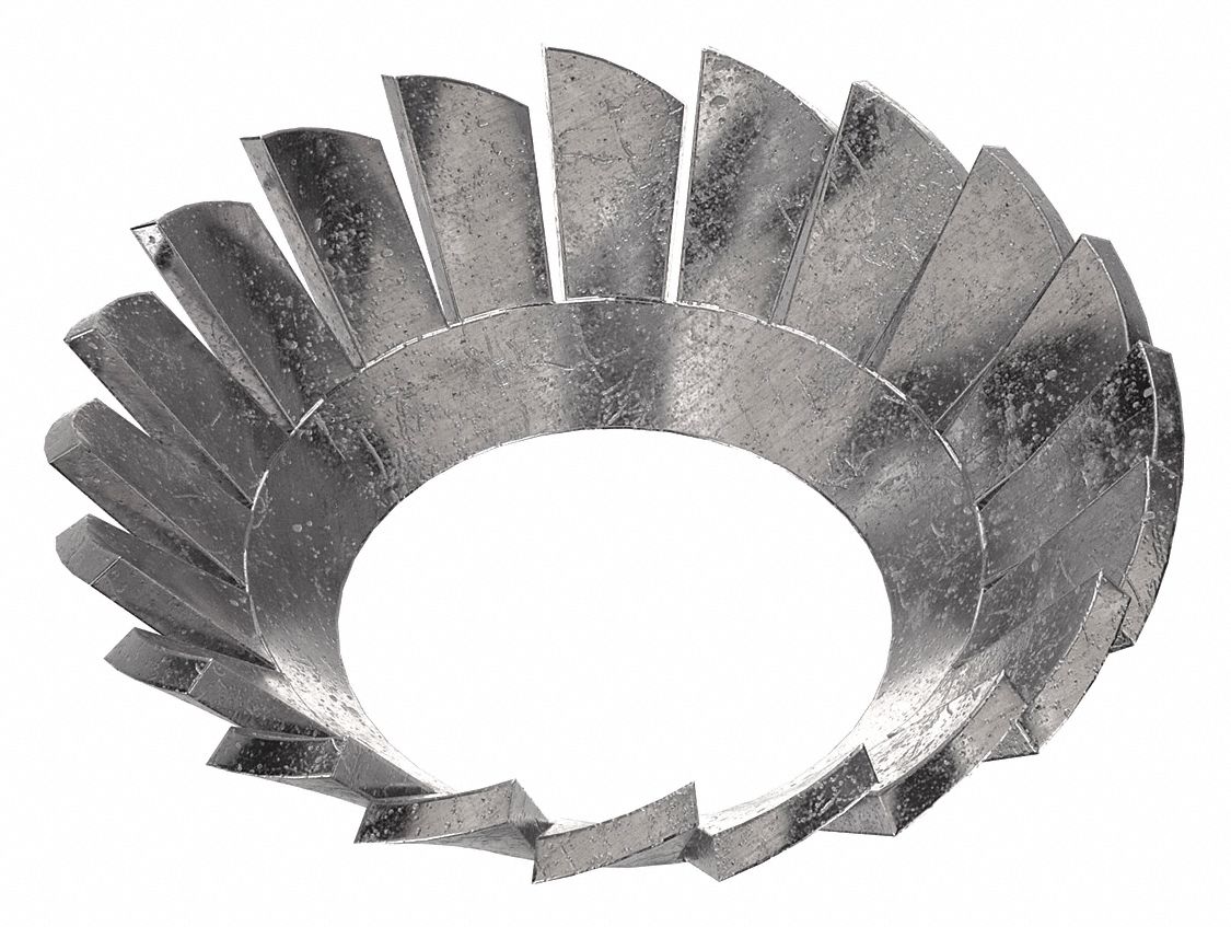 Countersunk Lock Washer: 410, Stainless Steel, 3/8 in Screw Sz, 25/64 in Max. Inside Dia, 410, 50 PK