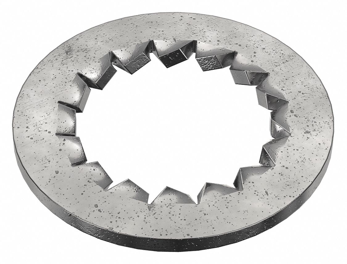 Internal Tooth Lock Washer: Case Hardened, Black Oxide, Steel, 3/4 in Screw Sz, Case Hardened, 10 PK