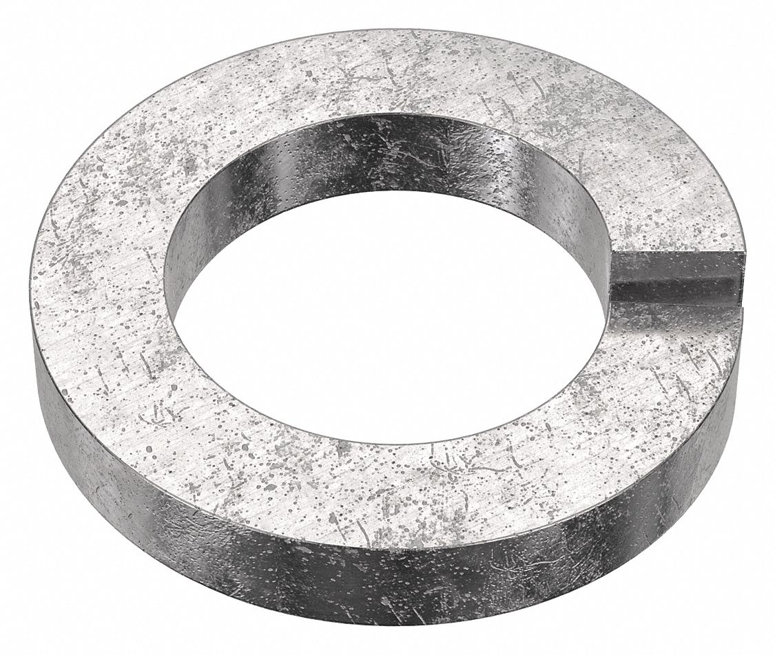 Split Lock Washer: 18-8, Stainless Steel, 1 1/2 in Screw Sz, 1 17/32 in Max. Inside Dia, 18-8, 5 PK
