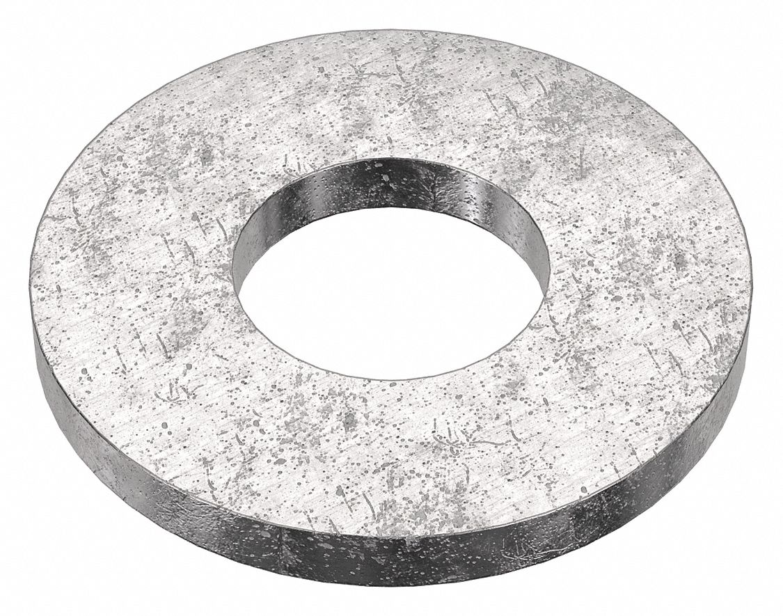 Flat Washer: 18-8, Stainless Steel, #10 Screw Sz, 0.219 in In Dia, 1/2 in Out Dia, 18-8, 50 PK