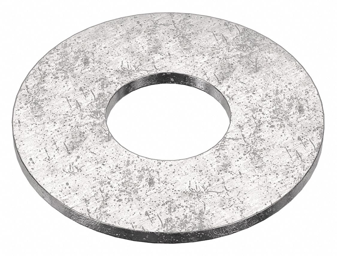 Flat Washer: 18-8, Stainless Steel, 7/16 in Screw Sz, 0.5 in In Dia, 1 1/4 in Out Dia, 18-8, 25 PK
