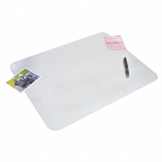 ARTISTIC, Clear, PVC, Desk Pad 19NU48AOP60640MS Grainger