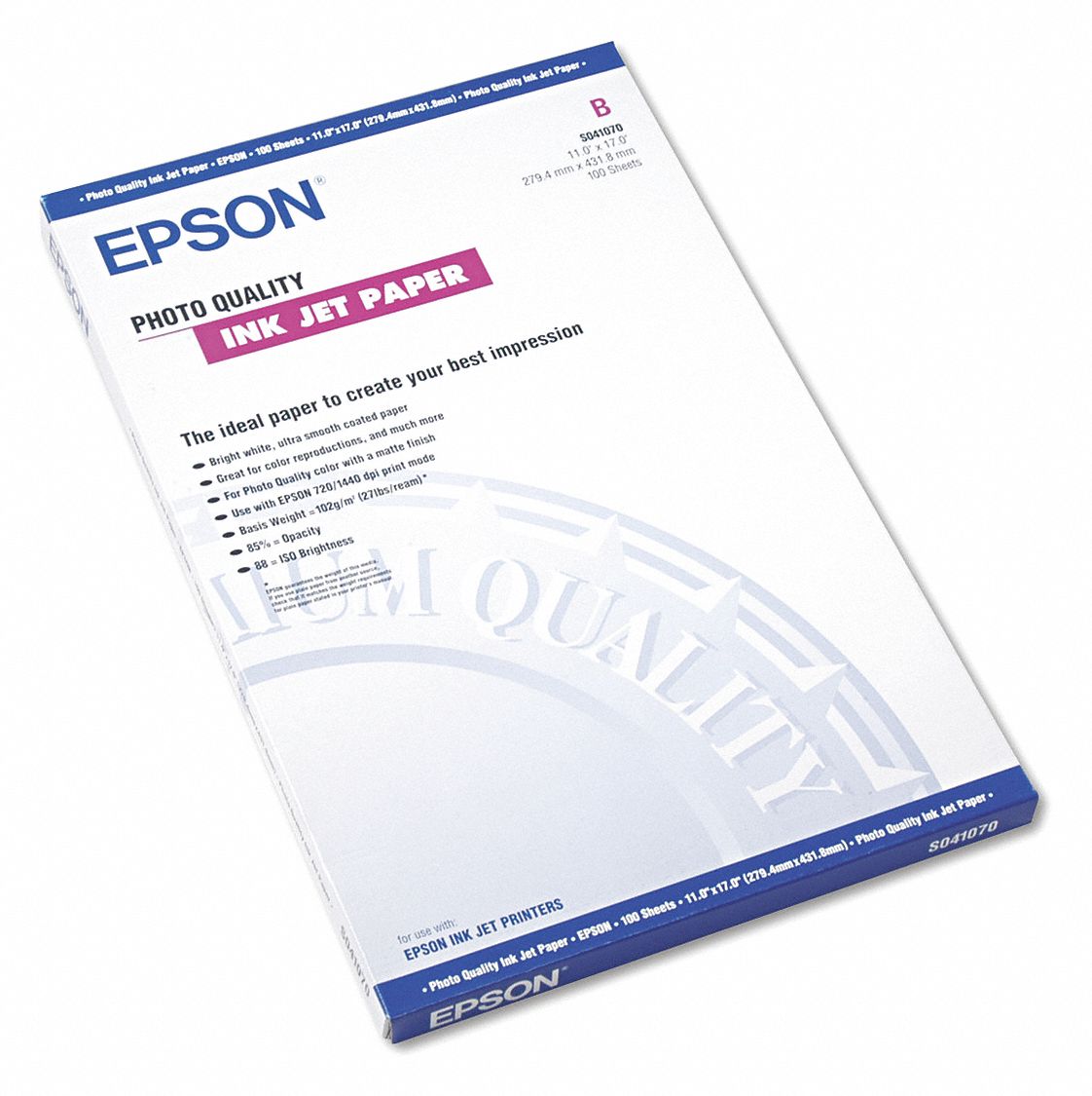 EPSON, 11 in x 17 in Sheet Size, Tabloid Paper Size Name, Photo Paper