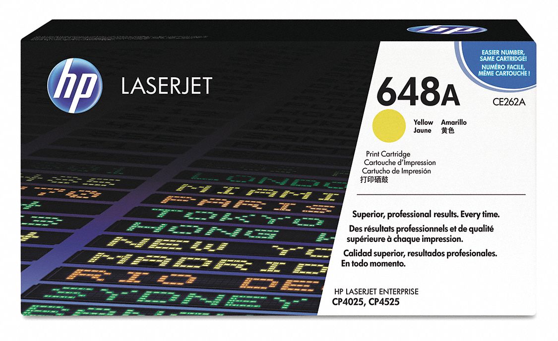 Toner Cartridge: 648A, Yellow, Yellow
